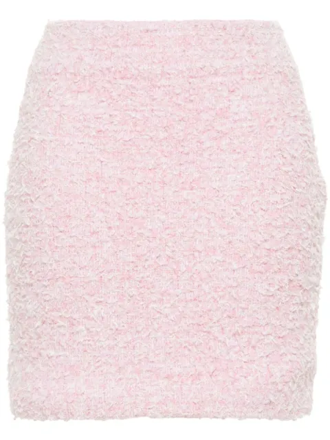 Balenciaga tweed bouclé mini skirt Pink 793603T3328