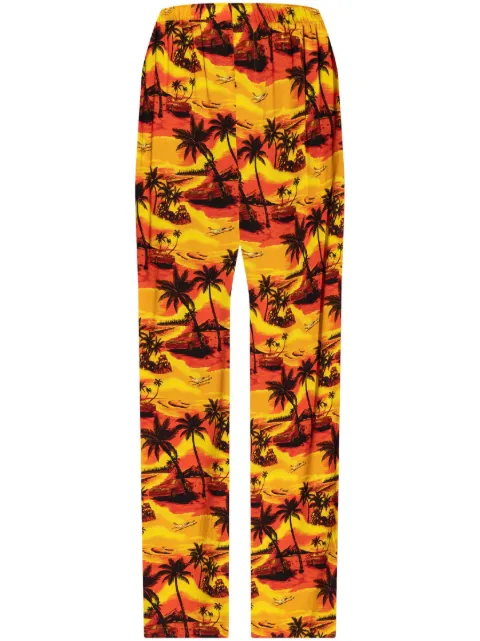 Balenciaga printed trousers Orange 790885TQLJ2