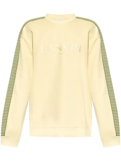 Lanvin logo-embroidered sweatshirt Yellow RMSS0004J212A24