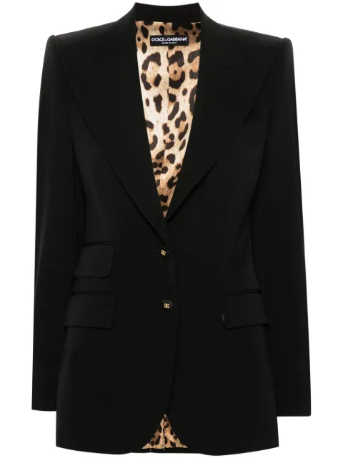 Dolce & Gabbana single-breasted blazer Black F29Z8TGDCL0