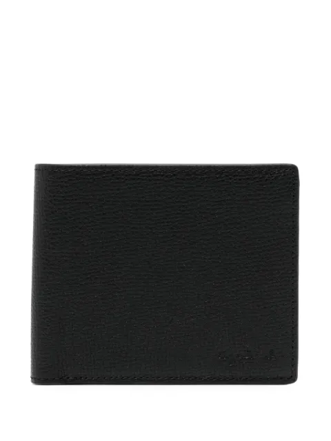 agnès b. grained leather wallet Black P550VCU9