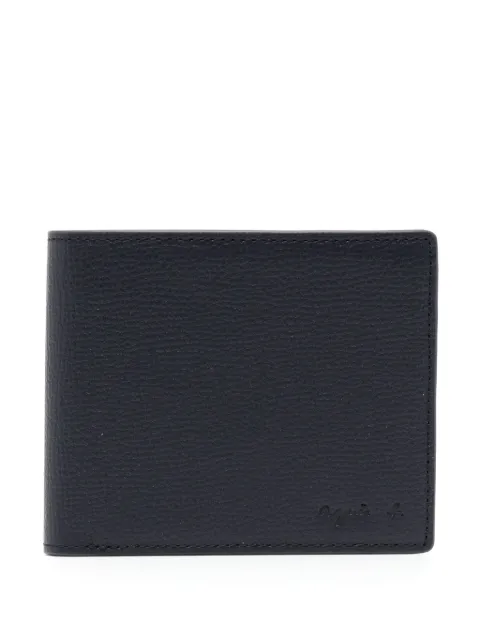 agnès b. leather wallet Blue P550VCU9
