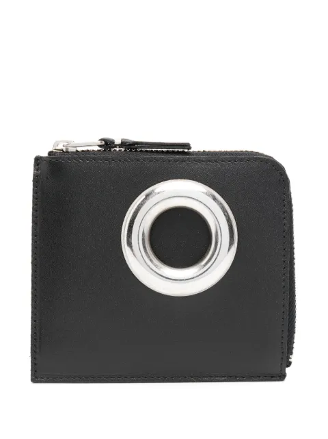 Comme Des Garçons Wallet eyelet-detail leather wallet Black SA3100SE1