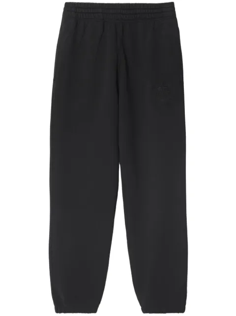Burberry Equestrian Knight cotton jogging pants Black 8094566