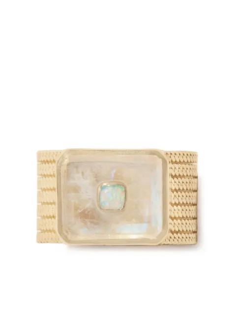 Pascale Monvoisin 9kt yellow gold Anton moonstone cocktail ring Gold BAANT2MOO