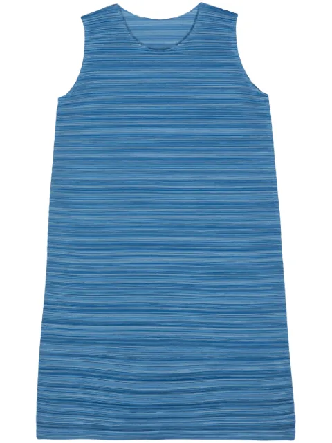 Pleats Please Issey Miyake Sheer Bounce plissé midi dress Blue PP46JH243