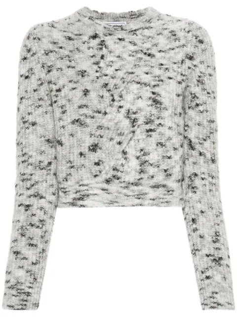 MOSCHINO JEANS braid-detail sweater Grey 09038202