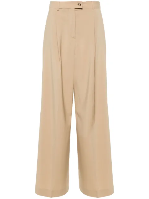 Sportmax mid-rise palazzo trousers Neutrals 2422136031600