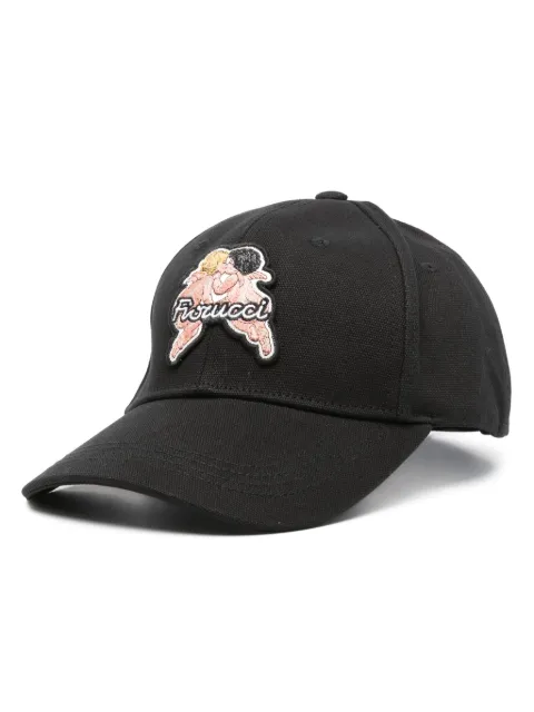Fiorucci Angels-patch canvas cap Black U01FPAHA135CO01