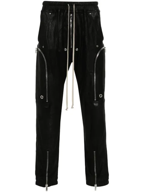Rick Owens Bauhaus leather cargo trousers Black RU02D6377LBA