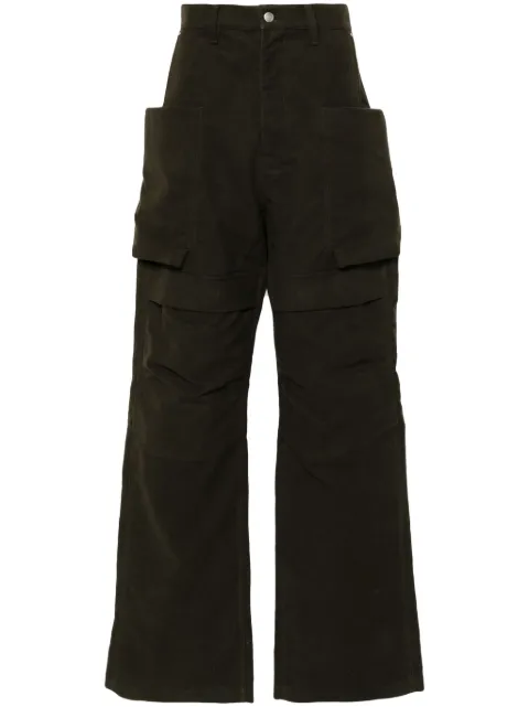 Rick Owens Stefan cotton cargo trousers Green RU02D6346TB