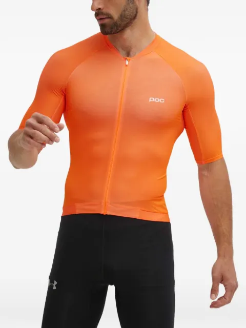 POC zip-front T-shirt Orange 58223