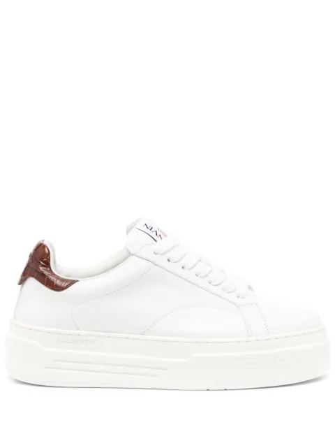 Lanvin DDB0 leather platform sneakers White FWSKLK07FCRCA