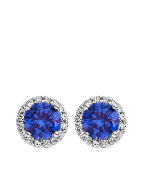 VEYNOU 14kt white gold Ava sapphire stud earrings White 0525965500