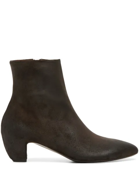 Marsèll Stonda pointed-toe suede ankle boots Brown MW8390186
