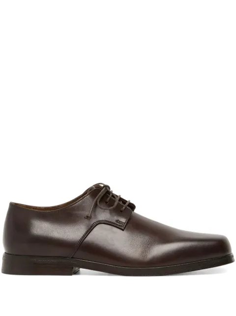 Marsèll Parapetto square-toe leather Derby shoes Brown MW8374077