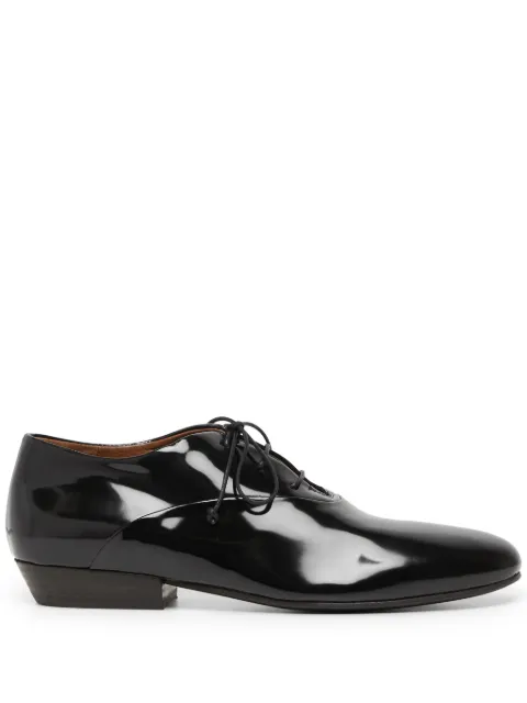 Marsèll Miniblocco patent-leather Oxford shoes Black MW8365074