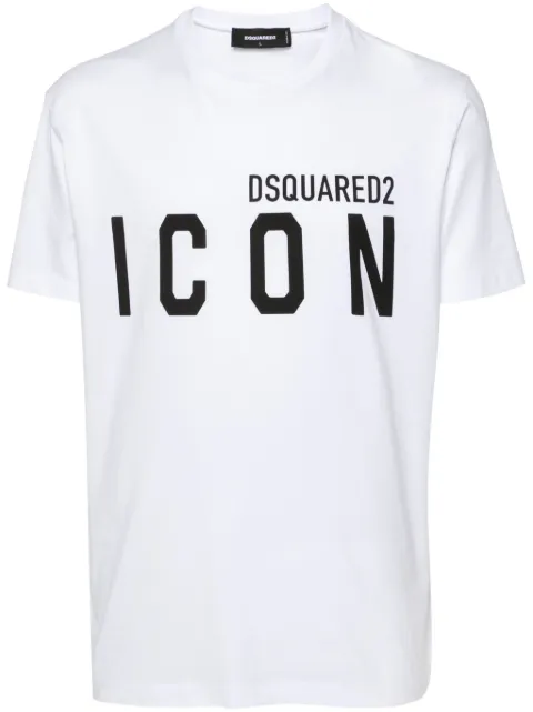 DSQUARED2 logo-print cotton T-shirt White S79GC0003D20020