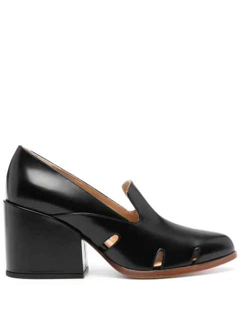 Gabriela Hearst Eliza 75mm leather pumps Black 4248528SZ001