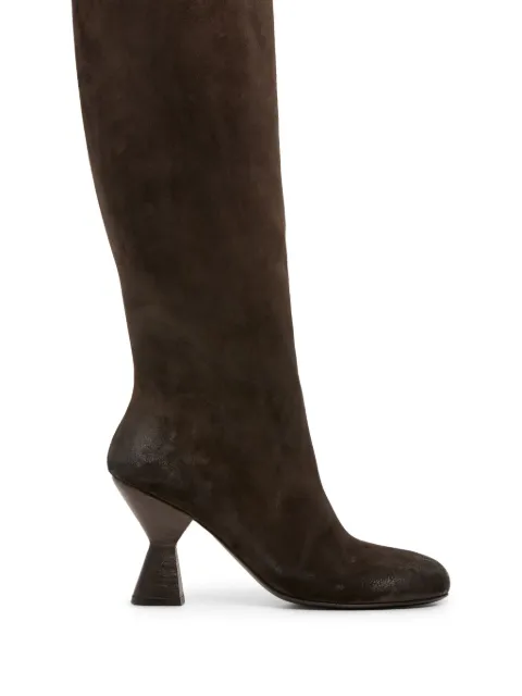 Marsèll Zampetta knee-high suede boots Brown MW8407186