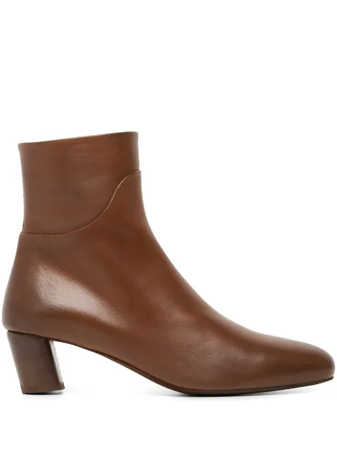Marsèll Gocciolina almond-toe leather ankle boots Brown MW8347093