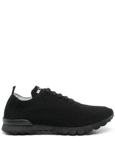 Kiton knitted lace-up sneakers Black USSFITBN0084740004