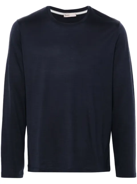 Herno long-sleeve wool T-shirt Blue JG00037UR52068