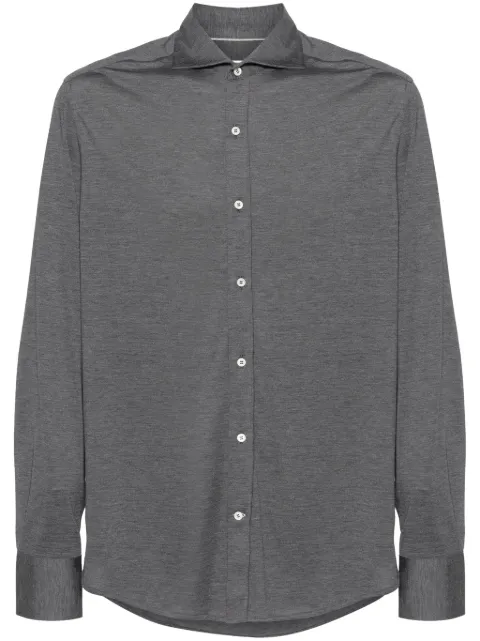 Brunello Cucinelli mélange jersey shirt Grey MH8366686C572