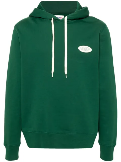 Autry logo-print cotton hoodie Green HOPM02JV
