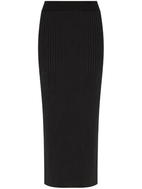 Jil Sander ribbed-knit midi skirt Black J02MA0217J18313
