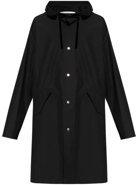 Jil Sander logo-print hooded parka Black J23AA0008J45026
