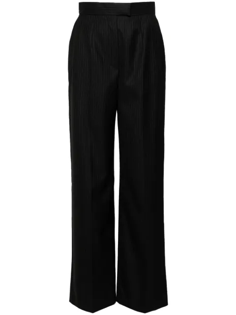 Alexander McQueen pinstripe tailored wool trousers Blue 798477QJAEI