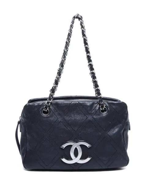 CHANEL Pre-Owned 2005-2006 quilted shoulder bag Black FF8100