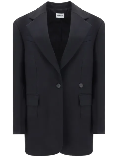 P.A.R.O.S.H. single-breasted blazer Black LILIUXY24D420326