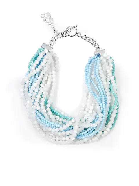 Shanghai Tang x Long Di Pompom bracelet Blue V5WJB423OB00