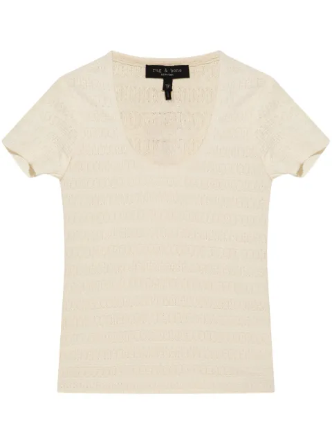 rag & bone Julia T-shirt Neutrals WAC24PT036DF36