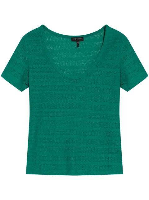 rag & bone Julia T-shirt Green WAC24PT036DF36