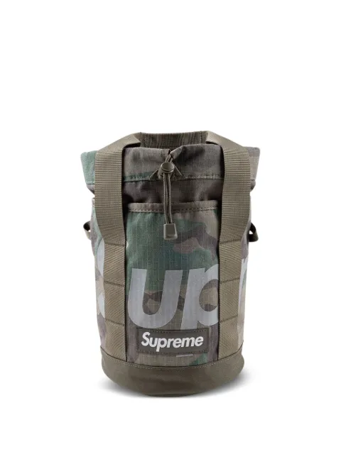 Supreme box-logo ripstop cinch bag Green SU386