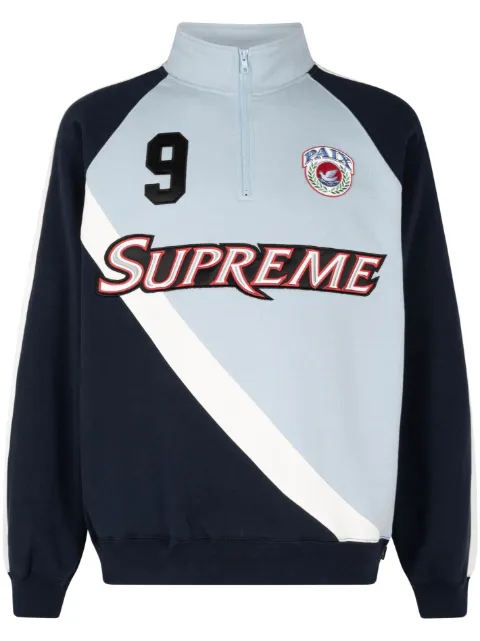 Supreme Equipé logo-appliquéd sweatshirt Blue SU380