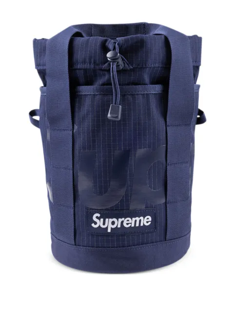 Supreme box-logo ripstop cinch bag Blue SU387
