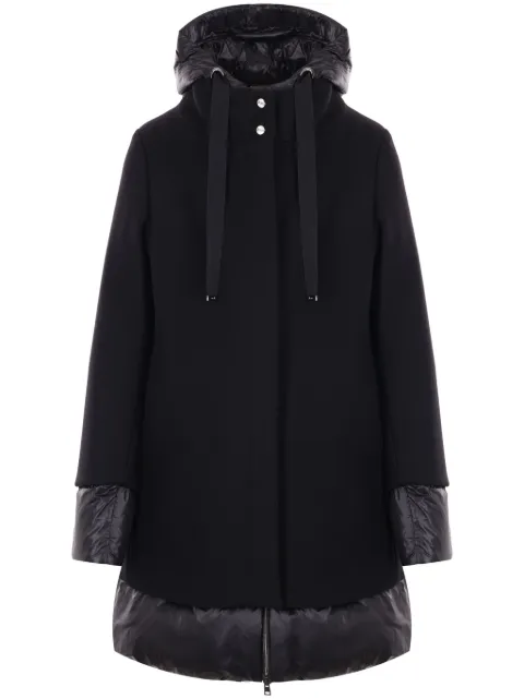Herno A-line lightweight coat Black PI001966D33344