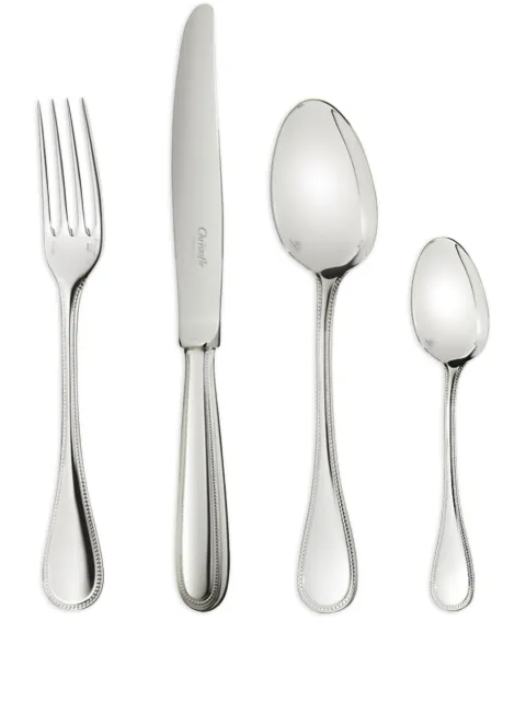 Christofle Perles 24-piece flatware set (six-person setting) Silver 3570660464308