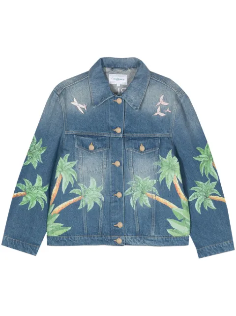 Casablanca Tennis Club denim jacket Blue WPF24JK30601