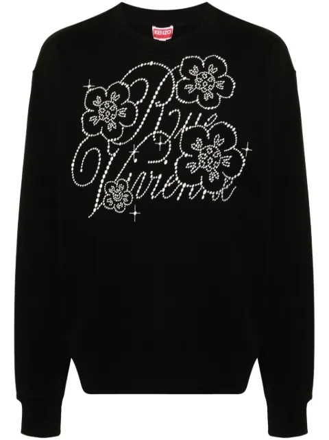 Kenzo Constellation-embroidered cotton sweatshirt Black FE65SW2284MG
