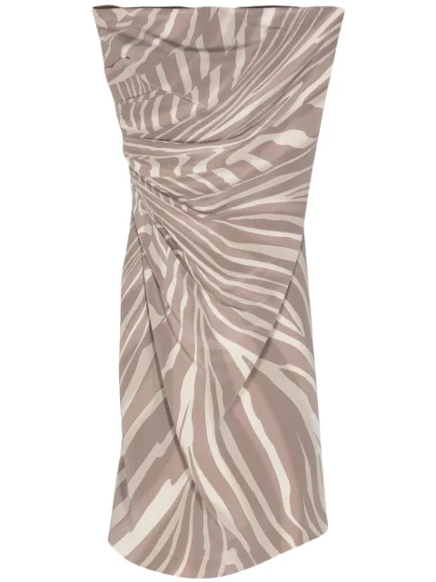 Gucci Pre-Owned 2010s zebra mini dress Neutrals GUC750HN
