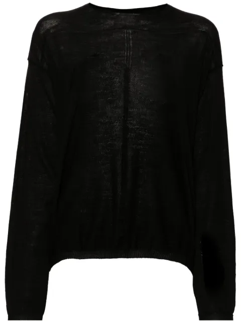 Rick Owens seam-detail wool jumper Black RP02D3612ML