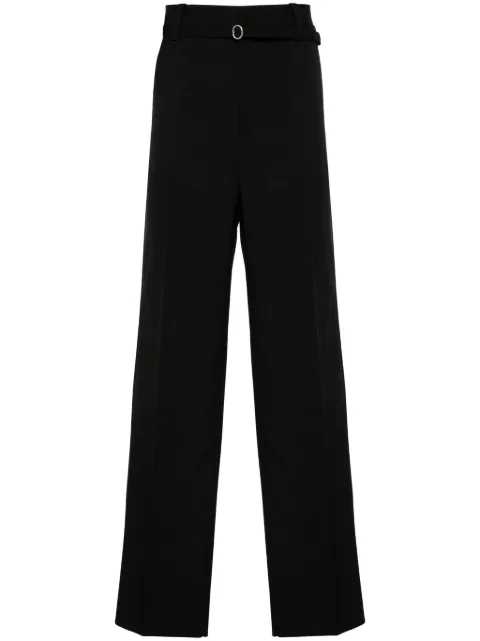 Jil Sander belted tailored trousers Black J22KA0213J70
