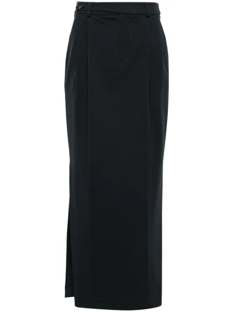 Brunello Cucinelli pleat-detailing pencil skirt Blue MP946HC199C7186