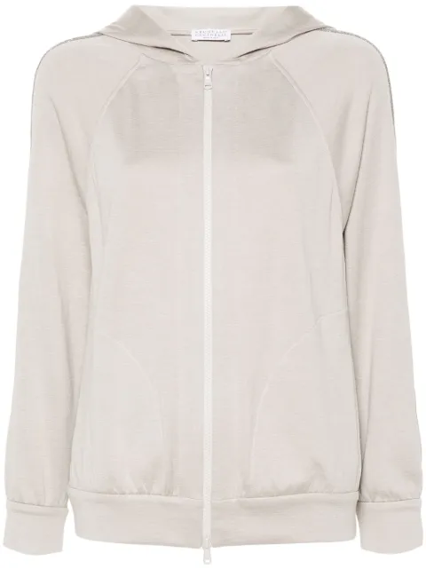 Brunello Cucinelli Monili chain-detail hoodie Neutrals MP828SM606C9593