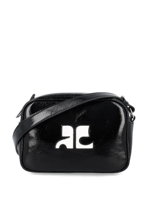 Courrèges Reedition Naplack leather mini bag Black PERGSA061CR00449999